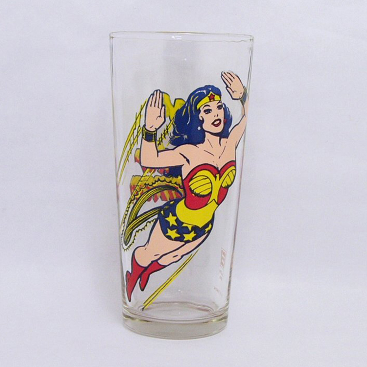 wonder woman pepsi super series glass dc comics 1976 ワンダー